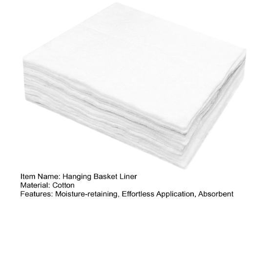 Absorbent Hanging Basket Liner Planter Insert Self Watering Liners Moisturizing Absorbing Mat Water Catcher Auto Watering Liners for Hanging Baskets