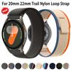 20mm 22mm Trail Nylon Loop Strap for Samsung Galaxy Watch 7 FE 6 5 4 40mm 44mm Bracelet Huawei Watch 5 4 Pro GT5-4-3 46mm Correa