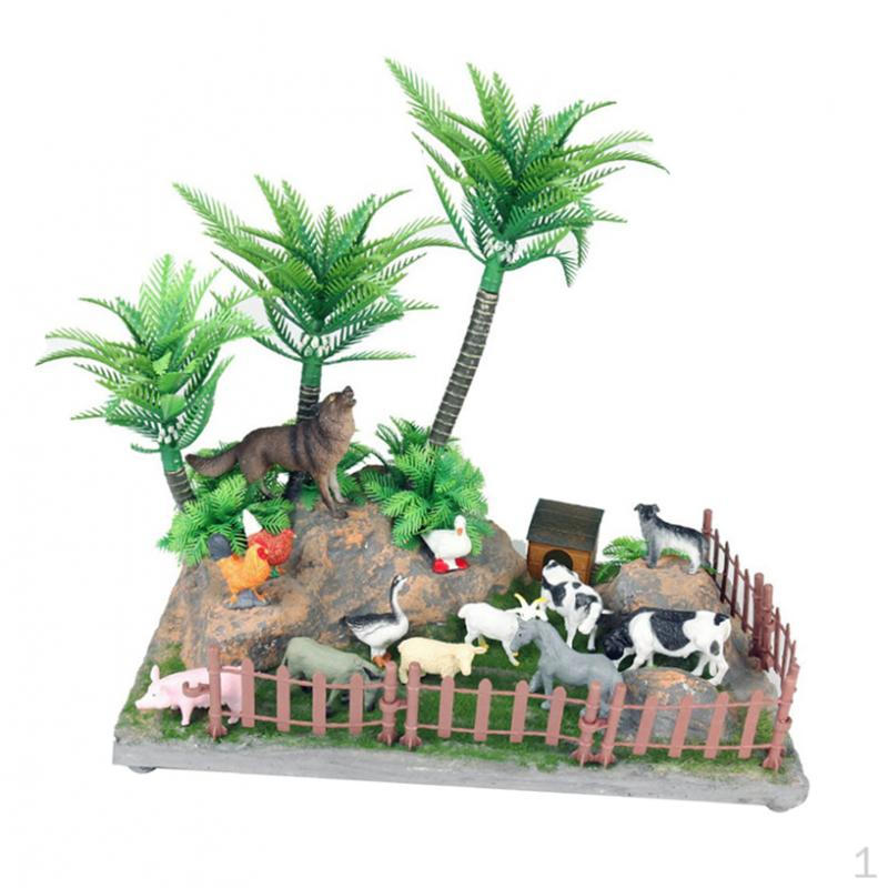 Animal Figures Toy Micro Landscape Board Decoration Baby G