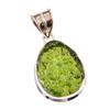 Natural Moldavite Gemstone Handmade 925 Solid Sterling Silver Pendant 1.50" l8F48