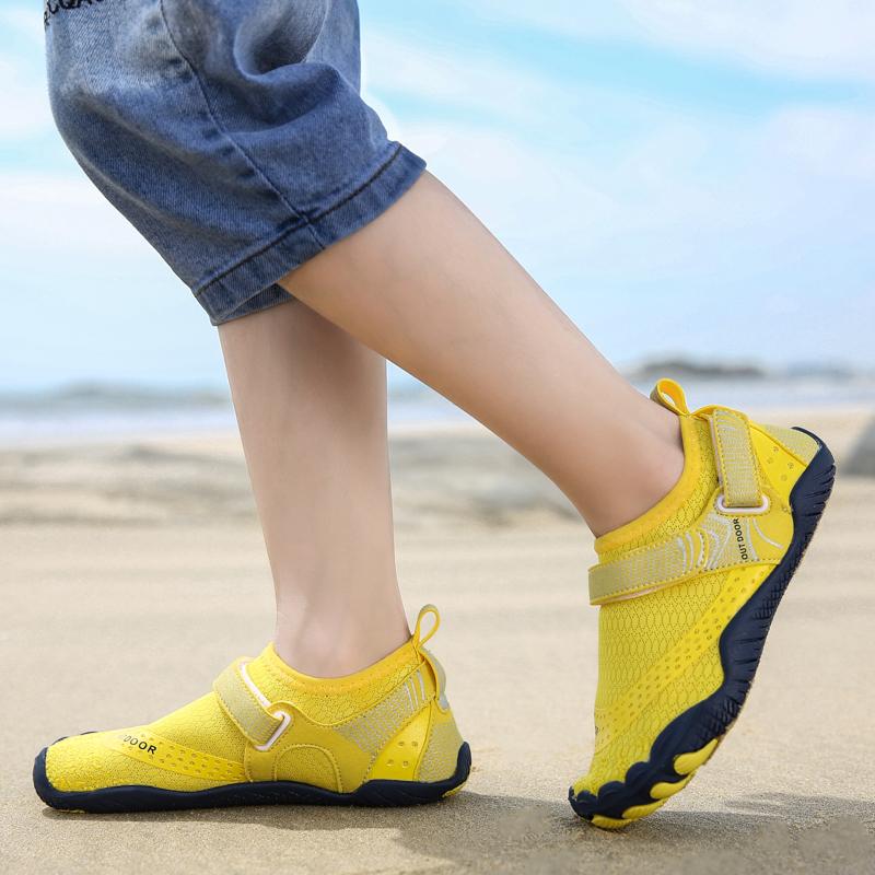 24–39 Sommer-Kinder, schnell trocknend, Silikon, weicher Boden, fünf Finger, Schwimmschuhe, Outdoor-Strandschuhe