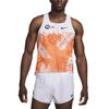 New Nike Dri Fit Running Tank Top Men's Orange FQ1363-803