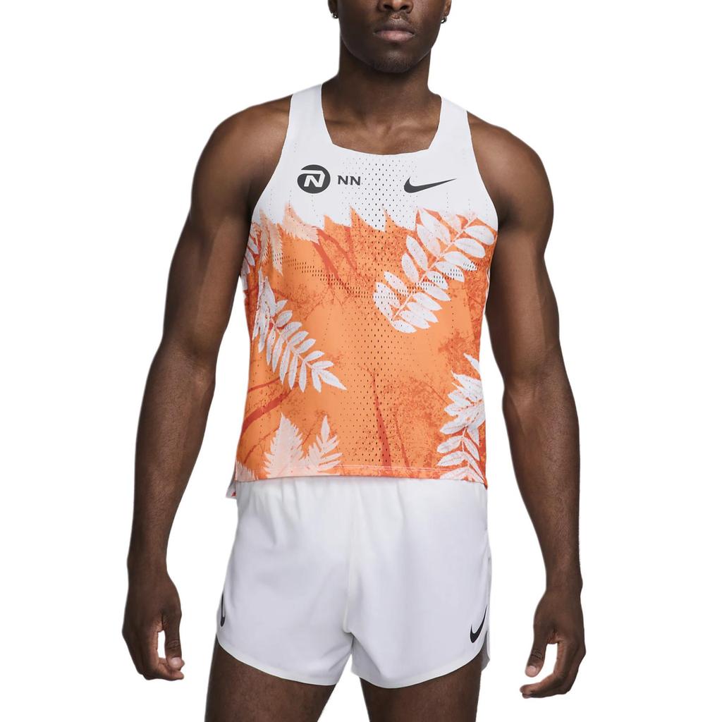 New Nike Dri Fit Running Tank Top Men's Orange FQ1363-803