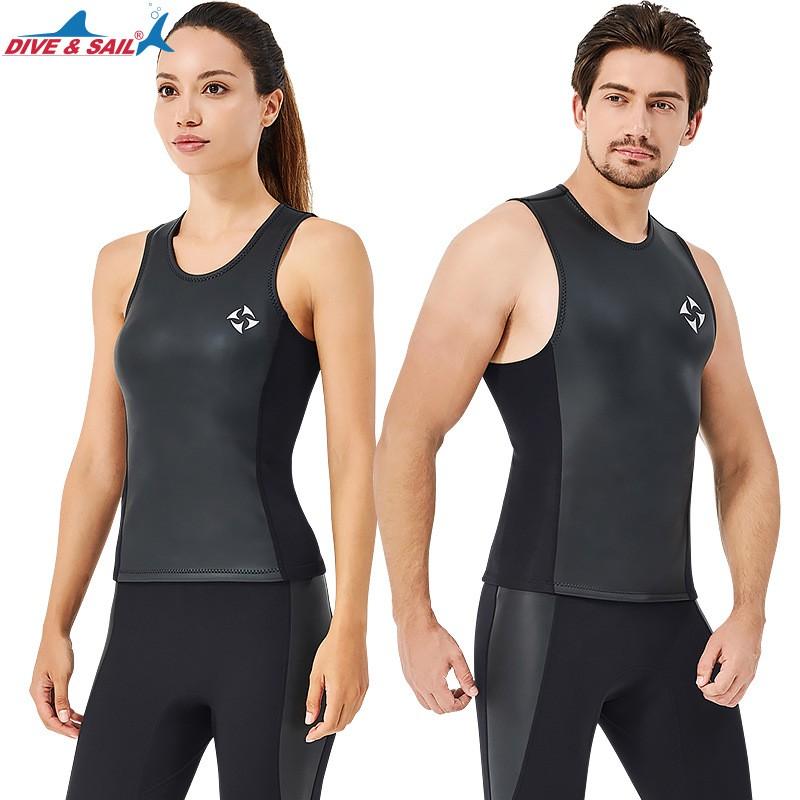 Diving Suit 2MM Split Vest Smooth Leather Sleeveless Thickened Cold-proof Snorkeling Surfing Swimsuit