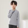 100% Wool Striped Round Neck Kids’ Thermal Sweater - Medium to Large, Unisex, Autumn/Winter