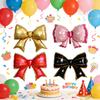 29 Inch Giant Bow Balloon Large Aluminum Foil Balloons for Birthday Party Bachelorette Bridal Engagement Wedding Anniversary Supplies