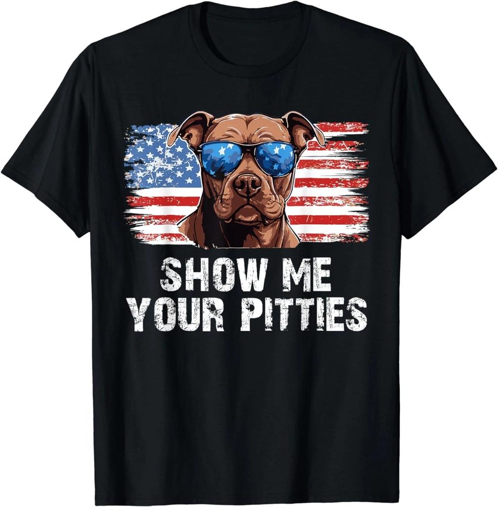 Zeig mir deine Pitties Pitbull Mama Pitbull Hundeliebhaber Papa Haustiergeschenk Unisex T-Shirt