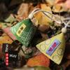 Dragon Boat Festival Embroider Zongzi Perfume Bag Embroidered Triangle Safe Moxa Leaf Finished Product Carry-on Pendant Festival Insect Repellent
