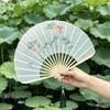 New Chinese Style Folding Fan Vintage Handheld Fan Creative Shell Shape Fan  Photography