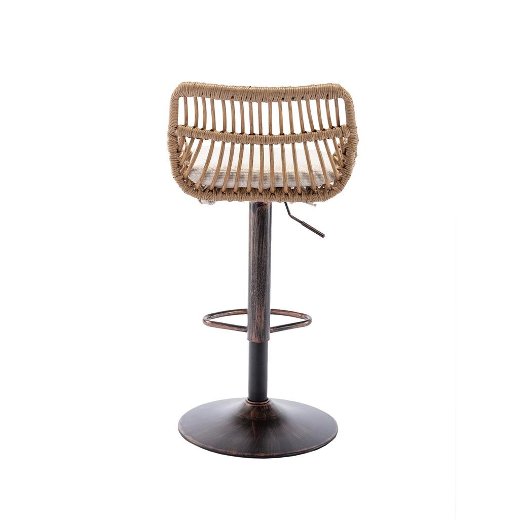 The modern bar stool set consists of two adjustable footstools, suitable for kitchens and dining rooms