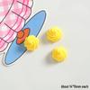 Big Eyes Cheese Resin Toy - Handmade DIY Accessories: Fridge Magnet, Shoe Buckle, Hair Accessory