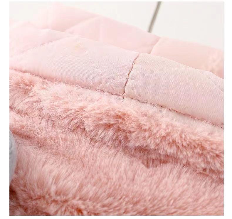 Children's Long-Sleeve Hooded Coat with Rabbit Ears - Winter 2023 Collection