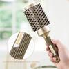 Lockiges Haar-Styling-Zylinderkamm, Salon, flauschiger Haarkamm, Gold-Keramik-Luft-Aluminiumrohr, thermisches Schwein, Koteletten, Rollkamm