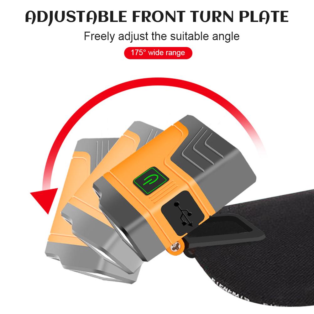 COB Flood Headlamp Sensor  Flashlight LED Waterproof Headlight for Outdoor Fishing Running Cycling Camping