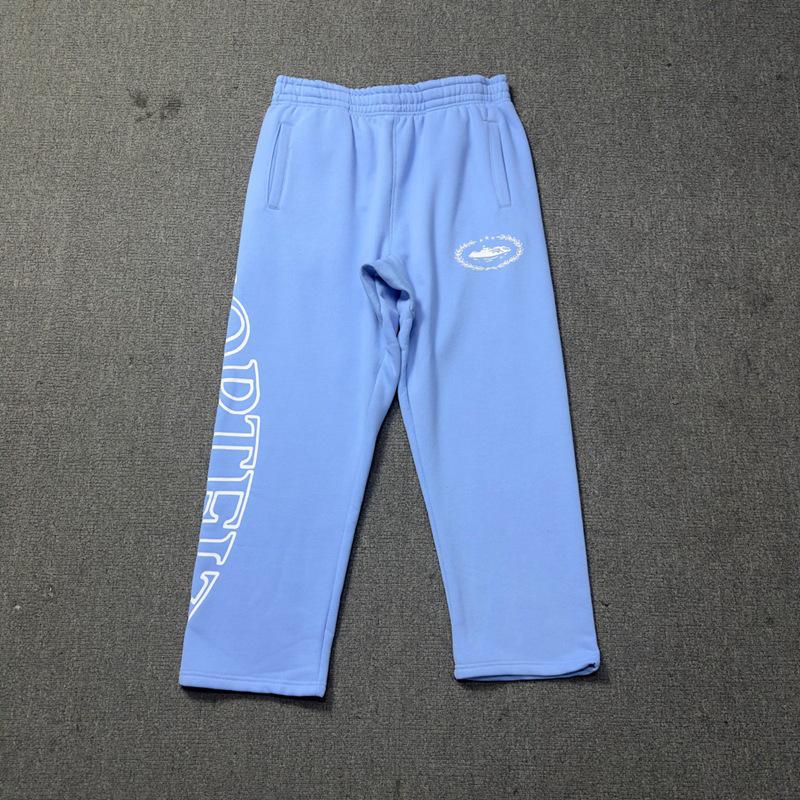 Corteiz Набор: Свободный кардиган-худи с ретро-принтом  Devil s Island  и брюки S