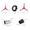 Bicycle Repair Tool, Mountain Bike Repair Three Headed Wrench, Multifunctional Hexagonal Y-shaped Tool