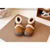 Girls' Fashion Fleece-Lined Boots | Children's Thickened Round-Toe Winter Shoes, Toddler Ankle Boots Elegant Girls Shoes