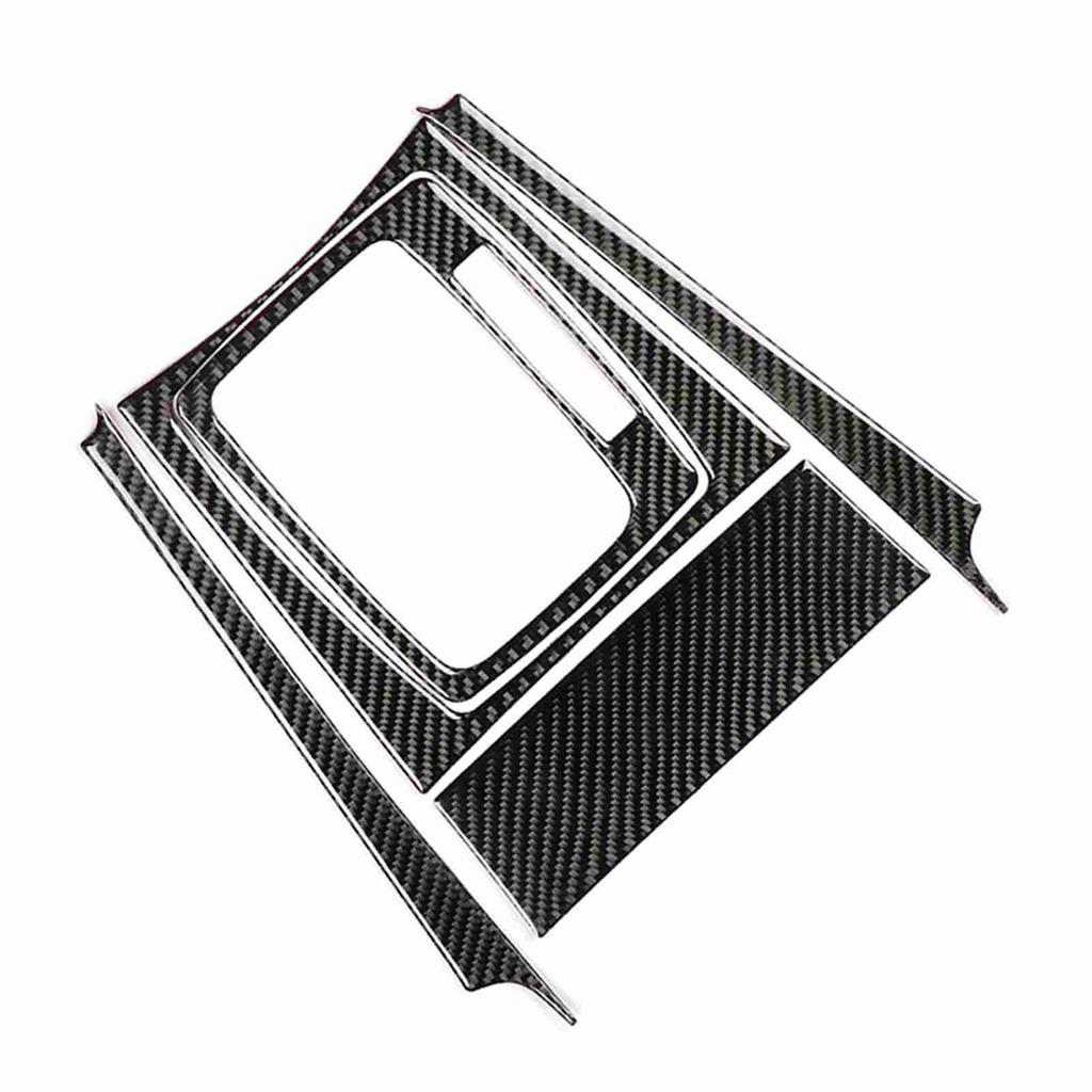 Car Gear Shift Carbon Fiber Panel Trim for Mercedes Benz W204 C Class 07 13 (Left Hand Drive)