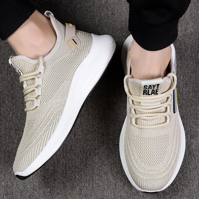 Herren Sportschuhe Fliegendes Mesh Freizeitschuhe Weiche Sohle Bequeme Outdoor Laufschuhe Trendige Übergröße Herrenschuhe