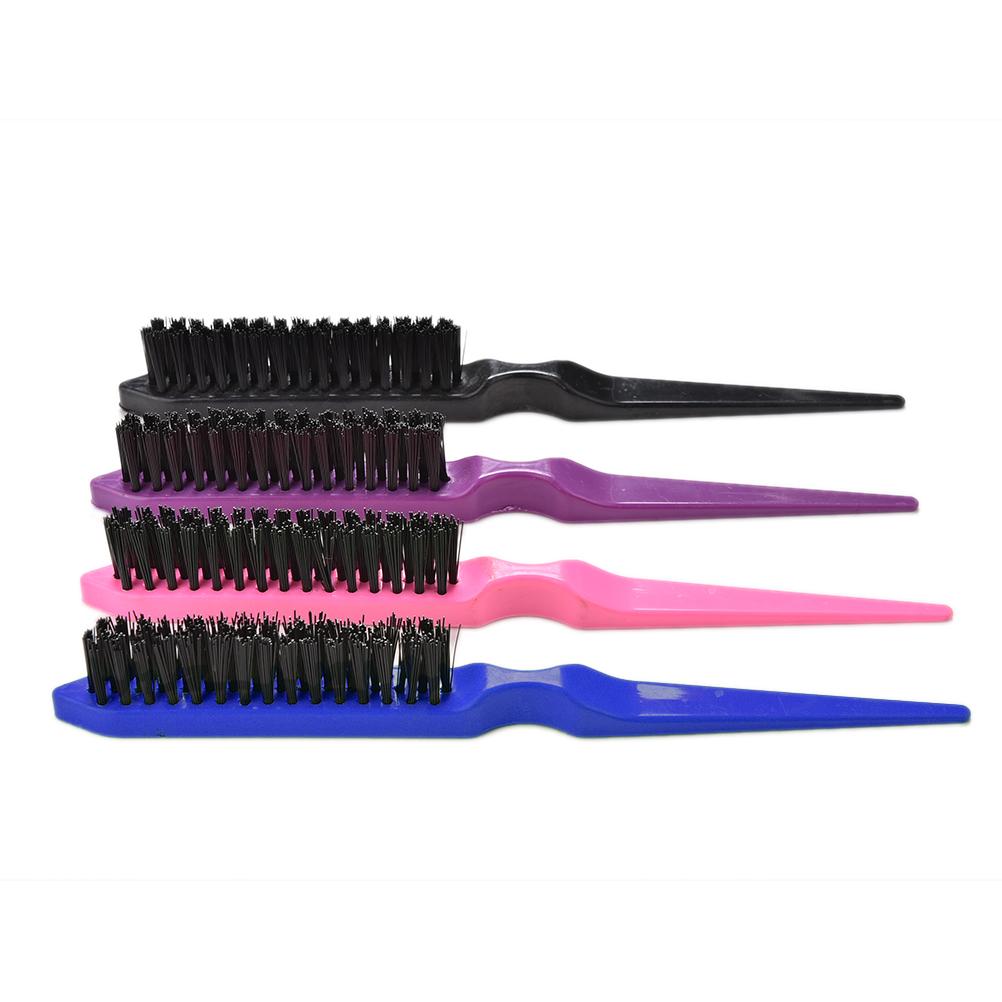 1 Pcs Professional Hair Brushes Comb Teasing Back Combing Hair Brush Slim Line Styling Tools 4 Colors Wholesale