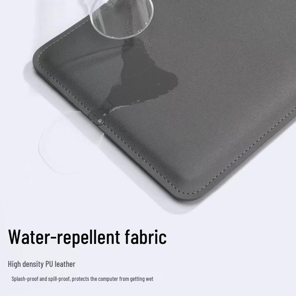Thin, Wear-Resistant Leather Laptop Stand Sleeve & iPad Storage Case