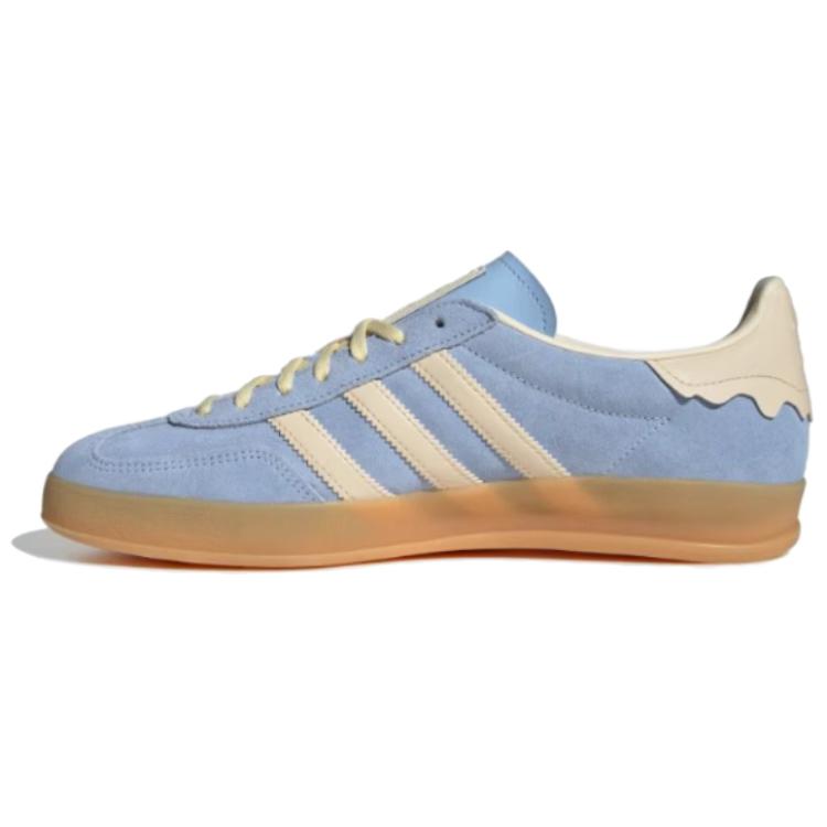 Adidas Gazelle Indoor Valentinsdag - Glødeblå Unisex Sneakers Krystall-Sand Oransje-Skjær JR8029