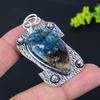 Watermelon Tourmaline Gemstone 925 Sterling Silver Jewelry Pendant 2.36" J2y08