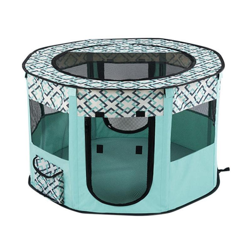 Dog Playpen with Door and Top for Small Dogs Indoor Exercise  Pet Tent Playground for Cats Multiple Colors S/for M