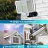 Outdoor Split Solar Lamp 210LED Wall Light with Motion Sensor 3 Modes Floodlight Remote Control for Patio Garage Wall Lamps