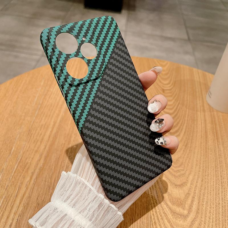Original Funda For OPPO Realme Gt Neo 7 Gt5 Pro Case Carbon Fiber Pattern Matte Hard Cover For Realme Gt6 Gt7 Pro Bumper