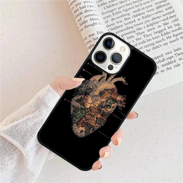 Human Heart Anatomy Phone Case For For iPhone 17 Air 16 15 11 12 13 14 Pro Ma Plus coque