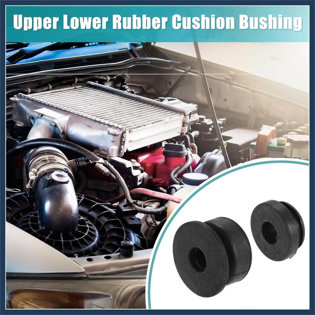 4pcs Upper Lower Rubber Cushion Bushing Radiator Mount Insulator for Honda Accord 1990-2020 for Honda Civic 1992-2020 for Honda Odyssey 1995-2021
