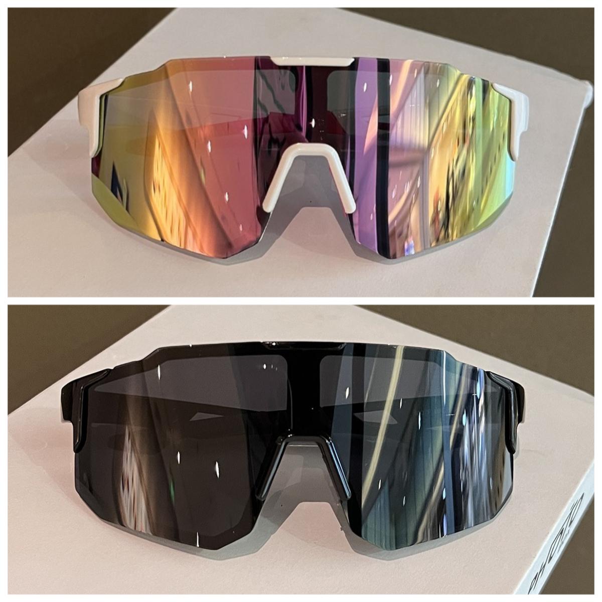 1/2pcs Large Frame Fashion Cycling Sunglasses Windproof Sunshade Outdoor Sports Glasses Stylish