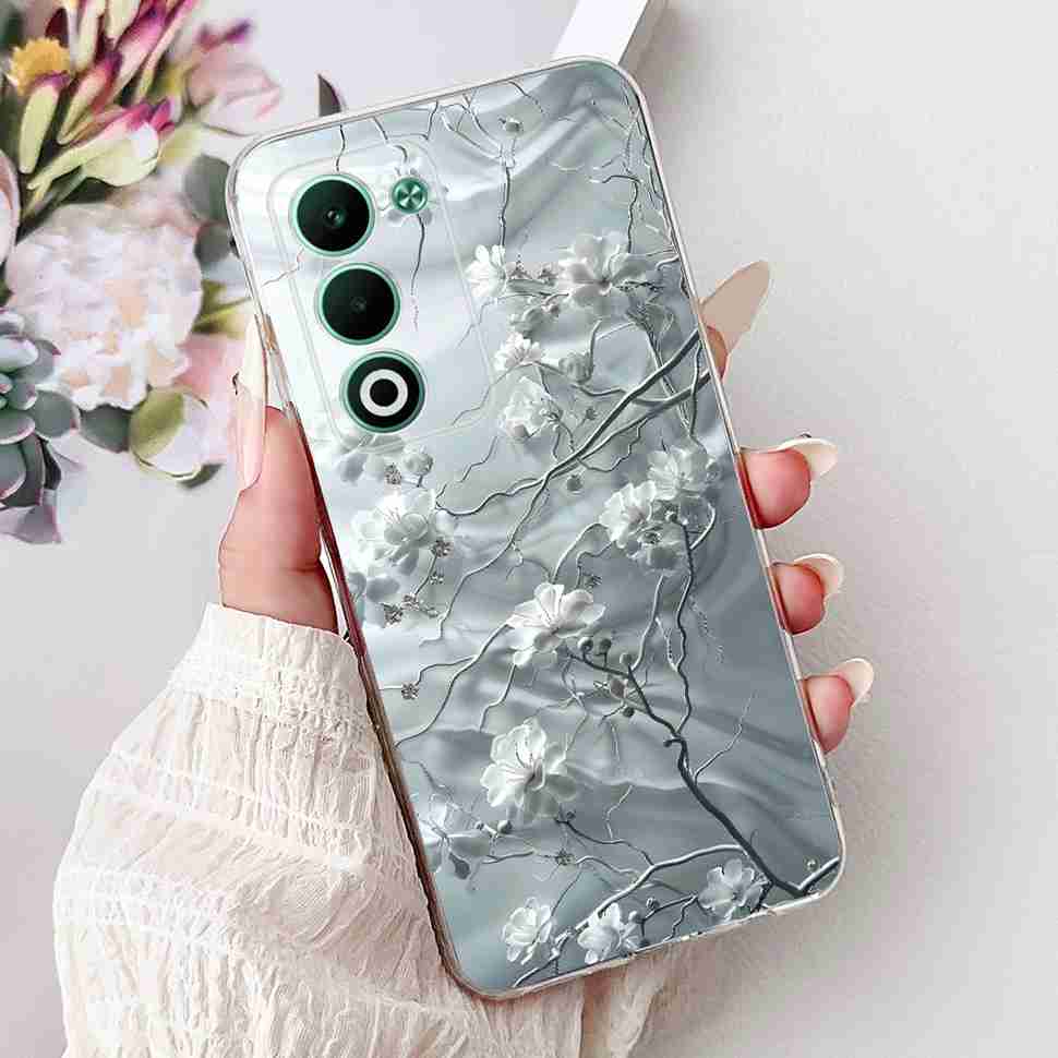 For Oppo A5 5G Global 6.67" Case Fashion Rose Butterfly Soft Silicone TPU Cover For Oppo a5 A5 2025 CPH2735 Phone Casing Coque