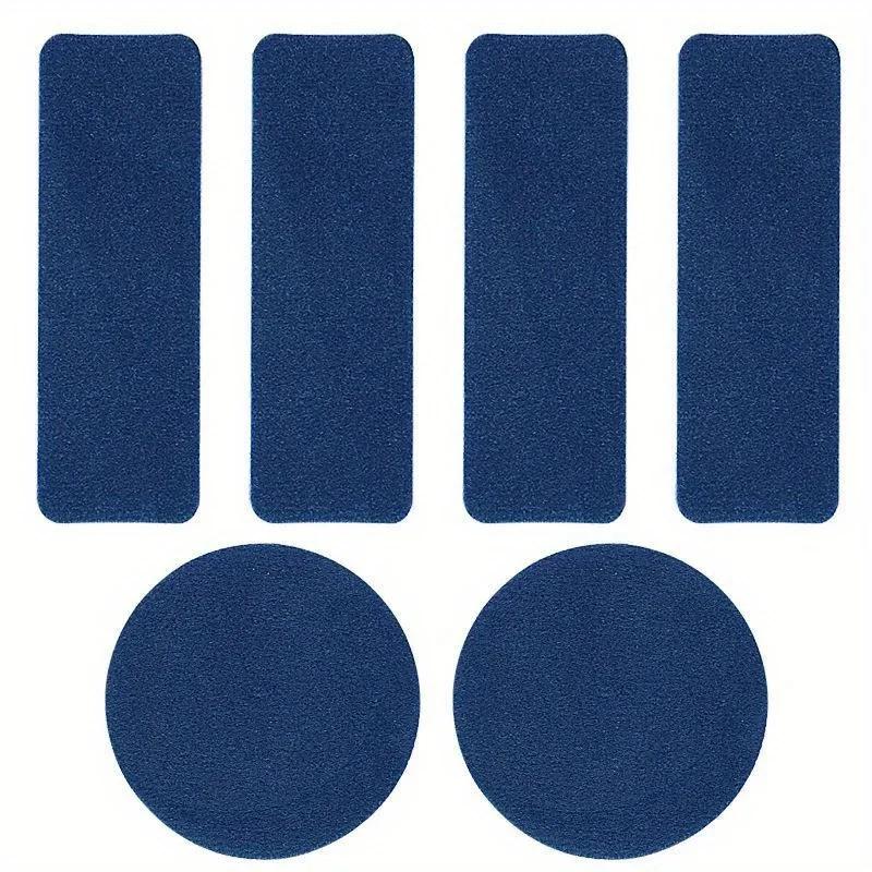 A set of 6 patches, sports shoe repair patches, shoe side damage, inner lining hole repair, shoe heel wear repair patches