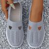 Fashion Airy Knit Slip-Ons for Women – Ultra-Lightweight Comfort Flats, Stylish White Design Perfect for Casual Days & All-Day Walking
