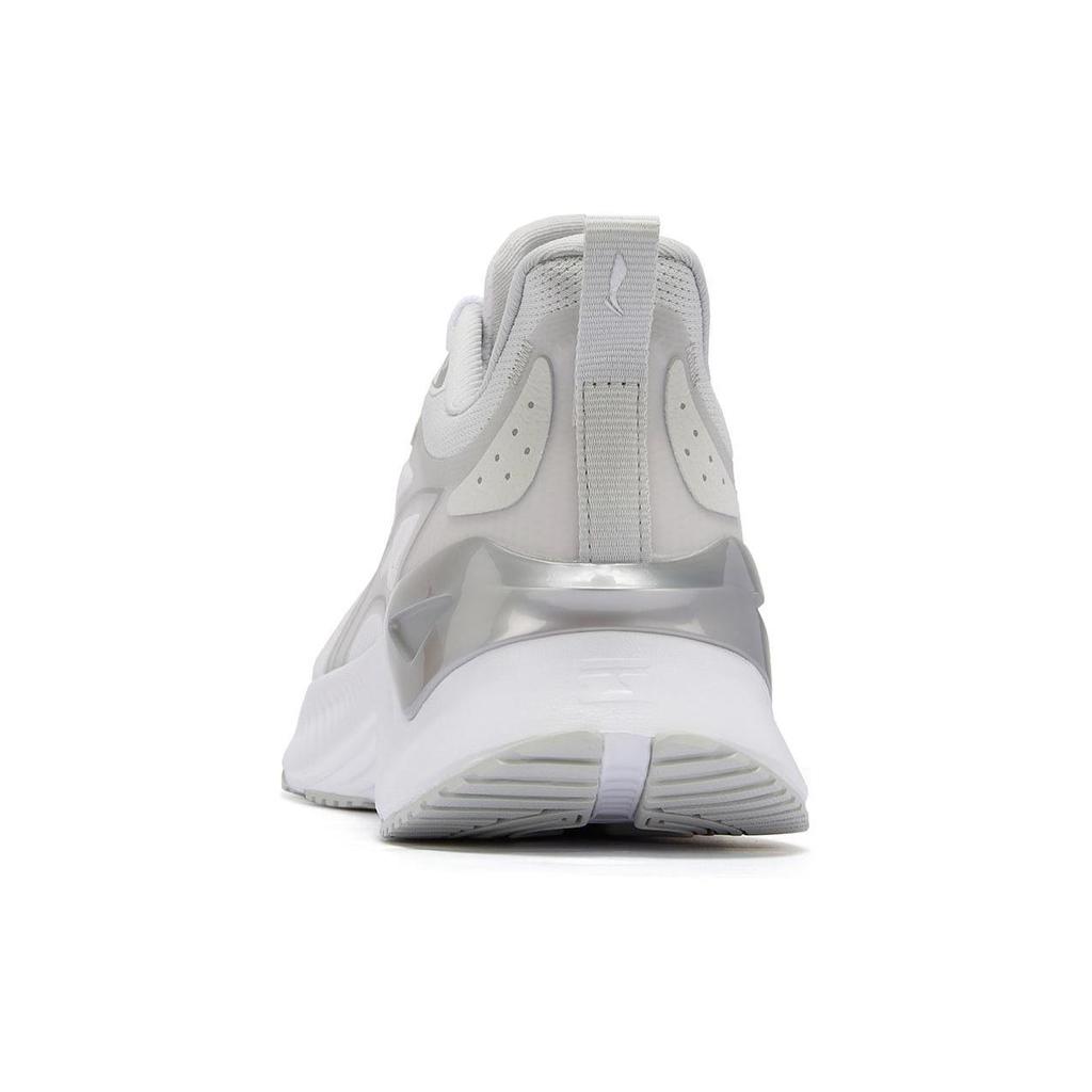 Li Ning YueYing 3.0 Cushioning Abrasion Resistant Breathable Low top Sprint Running Shoes Men's White Gray ARHU023-4