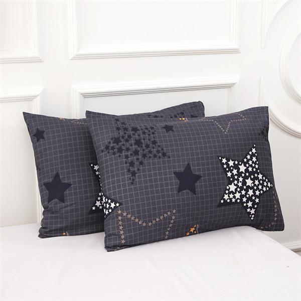 Vodotěsné povlaky na polštáře 2PCS měkké polyesterové povlaky na polštáře s potiskem Polštář na spaní Bytový textil (bez vnitřního/bez polštáře)