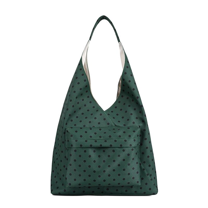 Korean Fashion Polka Dot Women'S Bag New Large-Capacity Niche Shoulder Bag High-End Casual Simple Tote Bag