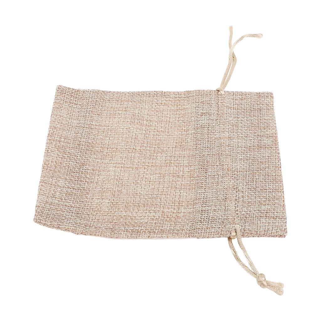 20pcs Burlap Bags Burlap Gift Bags Single Side Window Burlap Pouches with Drawstring for Jewelry Makeup Candy