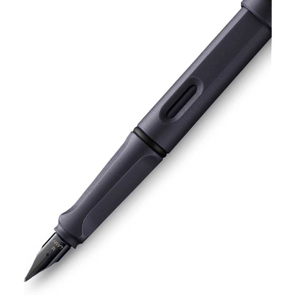 LAMY Lamy Fountain Pen EF Ultra Fine Safari Steel Black L0E2-EF Regular Imported