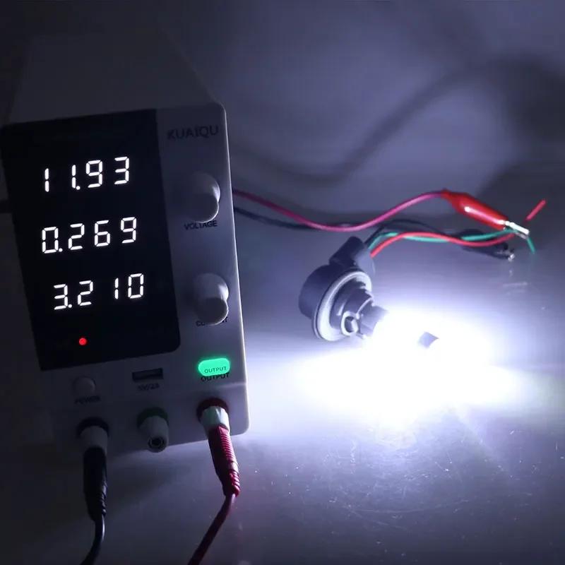 2 STÜCK T25 3157 Zweifarbig P27/7W 42SMD Superhelle Auto-Rückfahrleuchte Tagfahrlicht Blinker Brems-Rückfahrleuchte 12V