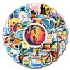 55PCS Surfing Cartoon Stickers: Waterproof Graffiti Decoration for Phone Cases & Cars