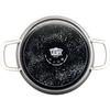Batterie de cuisine - Tous feux dont induction - GSW - STRATOS - Acier émaillé - 7 pieces - Gris