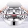 Extra Thick 304 Stainless Steel Large Multi-Purpose Basin for Washing, Mixing, and Bathing