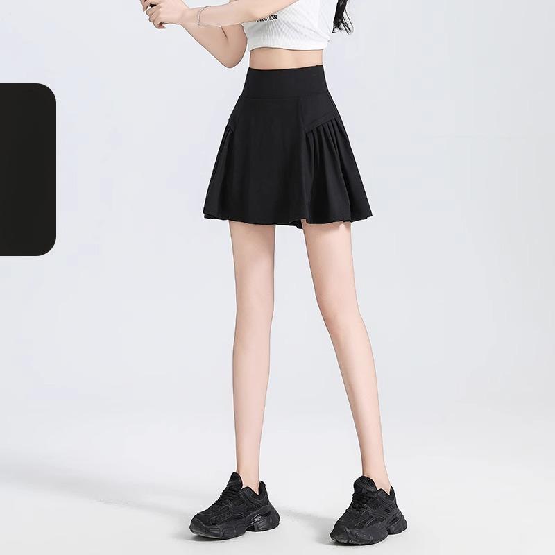 Anti-exposed Fake Two-piece High-waisted Sports Skirt for Women Tennis Running Dance Fitness Yoga Skirt