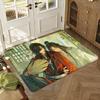 Tian Guan Ci Fu H-Heaven Official Blessing Absorbent Non-Slip Floor Mat Flannel Rug Bedroom Living Room Door Mat Home Decor