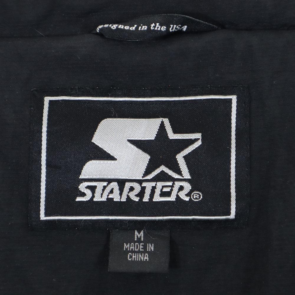 STARTER 00s Long sleeve Zip jacket M Black series Fleece Lining Old Men's Used