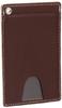 [Kanaza Yaichi 961] Colored Leather Single Pass Case, Unisex, Dark Brown