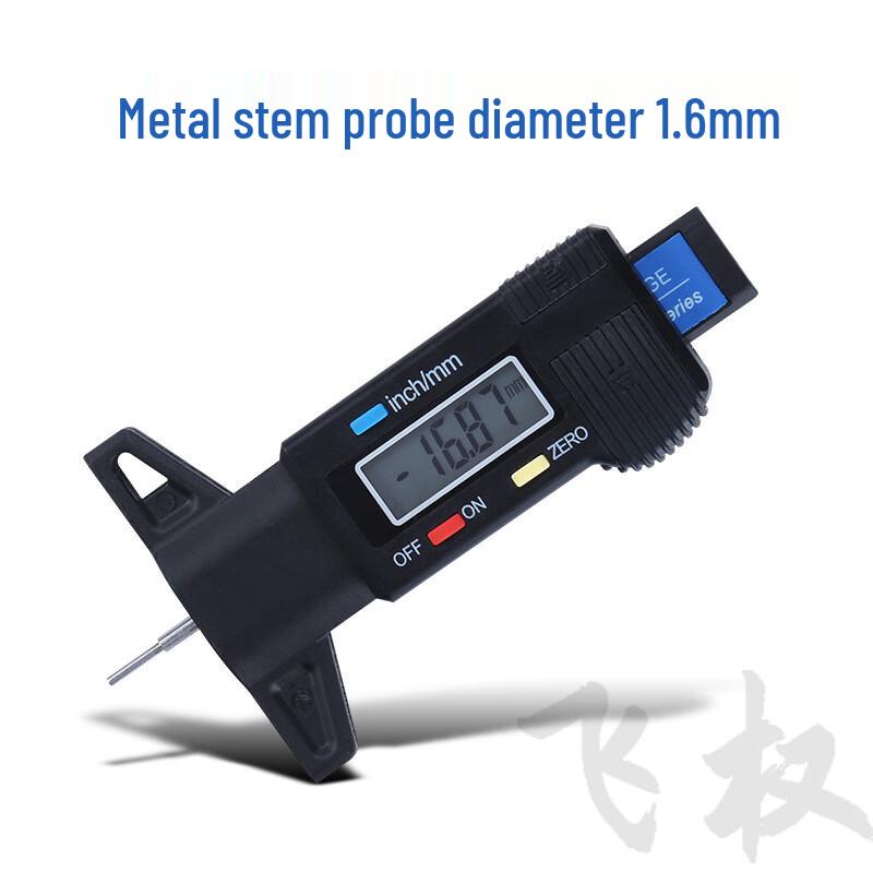 Feiquan Digital Tire Tread Depth Gauge 0-25mm